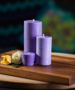 Pillar/votive candles (purple)