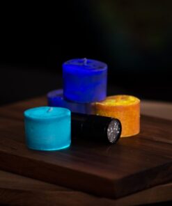 Glow in the dark pillar candles